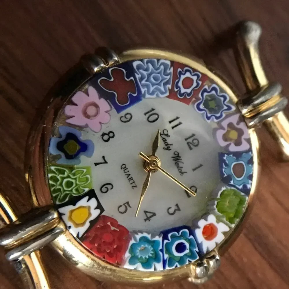 Murano Millefiori women's watch (needs band & battery) Antica Murrina Veneziana